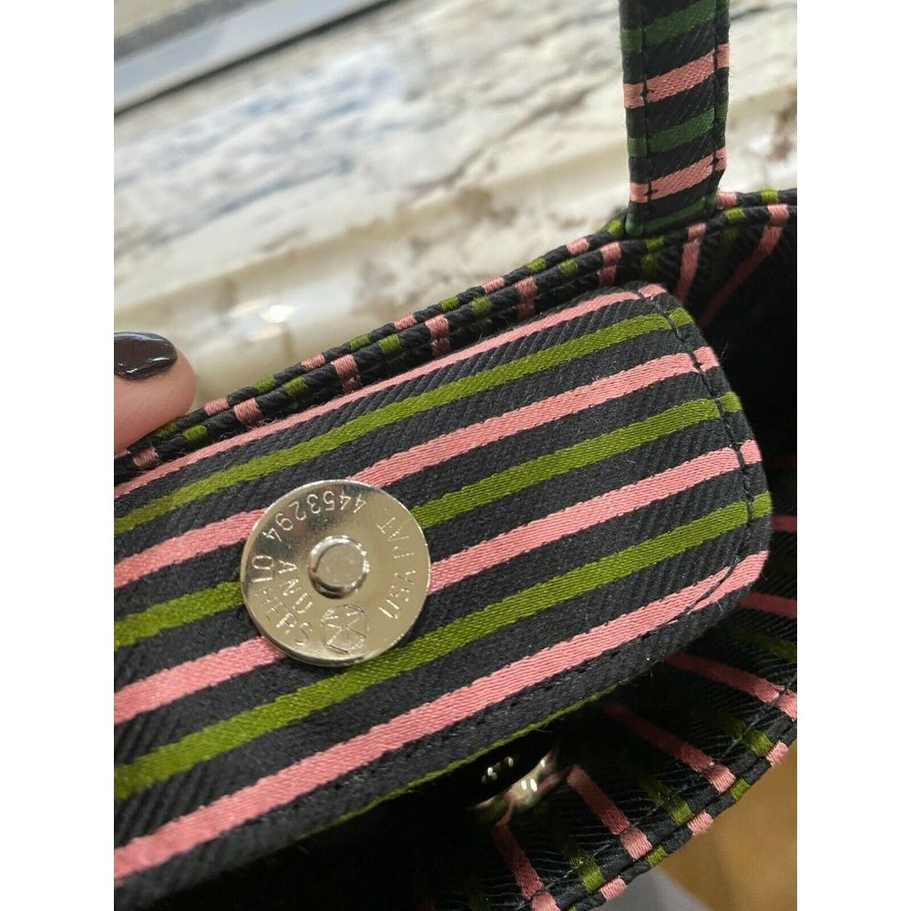 (Sold) VINTAGE Kate Spade Striped Mini Bucket Bag - Picture 9 of 9